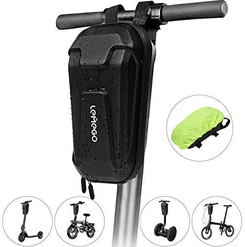 LEMEGO Sacoche Trottinette Electrique, Support Etanche Guidon Trotinette Scooter Vélo Electrique Grande Capacité 2,2L Housse de Pluie Sac de Rangement pour Xiaomi M365 Segway Ninebot ES1/2/3/4