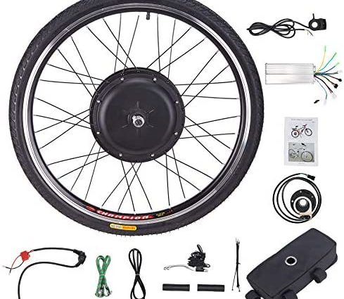 Z ZELUS Roue Électrique 26" 66 cm pour Vélos, Roue avec Moyeu Moteur pour E-Bike, Kit de Conversion