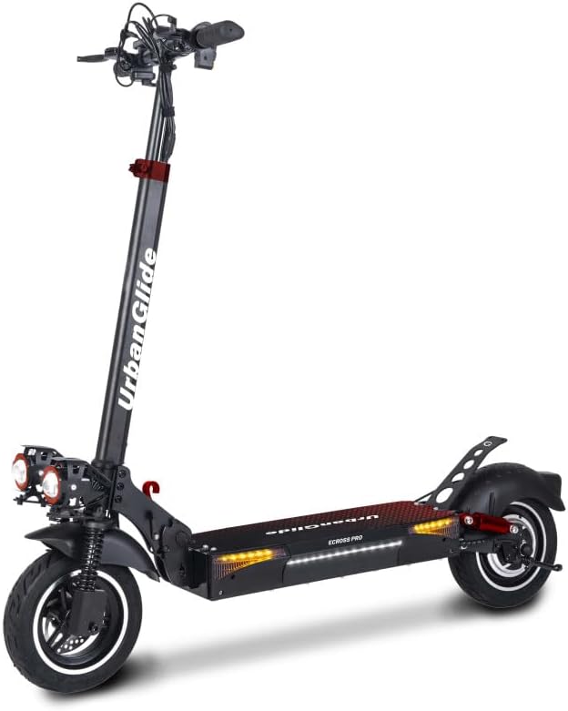 Trottinette Électrique UrbanGlide ECROSS Pro – 800W, 25 km/h, Autonomie 60 km, Pneu Tout Terrain 10", Batterie 48V/12.5Ah - 23Kg Trottinette Électrique UrbanGlide ECROSS Pro – 800W, 25 km/h, Autonomie 60 km, Pneu Tout Terrain 10", Batterie 48V/12.5Ah - 23Kg