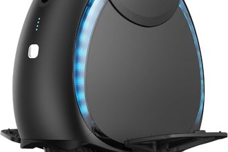 Inmotion Gyroroue Electrique V6, Adulte, Noir, Moteur 500W, Autonomie jusqu'à 30km, Vitesse bridée 25km/h, Pneu Tubeless 14", Noire