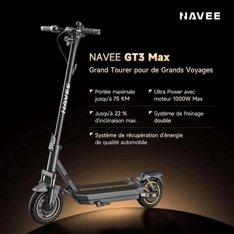 Test trottinette électrique NAVEE GT3 Max : avis complet et conseils d'achat Test trottinette électrique NAVEE GT3 Max : avis complet et conseils d'achat