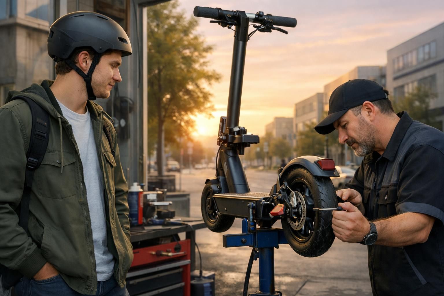 assurez-vous d'une rentrée en toute sécurité en faisant contrôler votre trottinette électrique avant de reprendre la route. préparez votre mobilité urbaine dès maintenant !