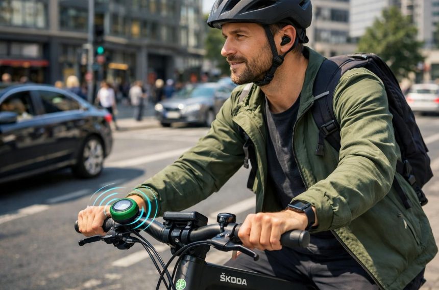 découvrez comment škoda innove en matière de sécurité cycliste grâce à une sonnette audible même quand vous portez des écouteurs, assurant ainsi une meilleure protection sur la route.