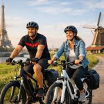 découvrez l'incroyable aventure à vélo électrique de monsieur flex et mélo, traversant l'europe de paris aux pays-bas. un voyage plein de découvertes, de rencontres et de paysages époustouflants.