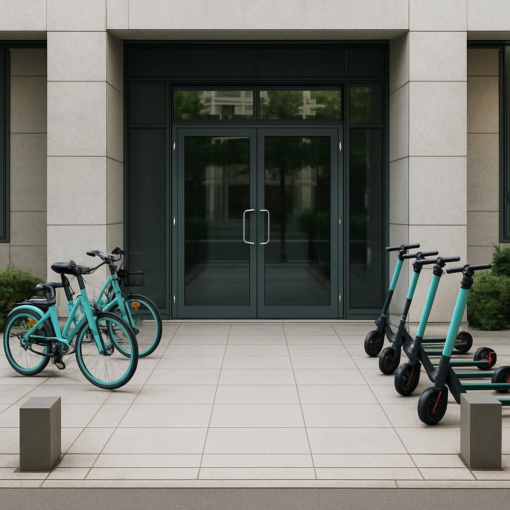 Les pompiers insistent : mettez vélos et trottinettes à distance de l'entrée intérieur les pompiers rappellent l'importance de garder vélos et trottinettes éloignés de l'entrée intérieure pour garantir la sécurité et faciliter l'accès en cas d'urgence.
