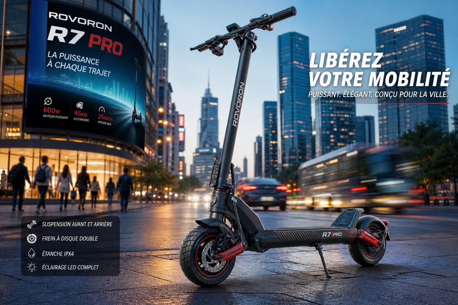 Test complet de la ROVORON R7 PRO 1800 W : une trottinette puissante au caractère unique, réservée aux connaisseurs découvrez notre test complet de la rovoron r7 pro 1800 w, une trottinette électrique puissante au design unique, conçue pour les amateurs exigeants en quête de performance et d'originalité.
